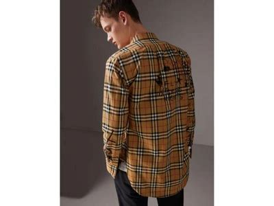 burberry x kris wu vintage check cotton shirt|Burberry drops collaboration with Kris Wu .